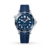Omega Seamaster Men Automatic Blue Rubber Watch O Comfortable 510