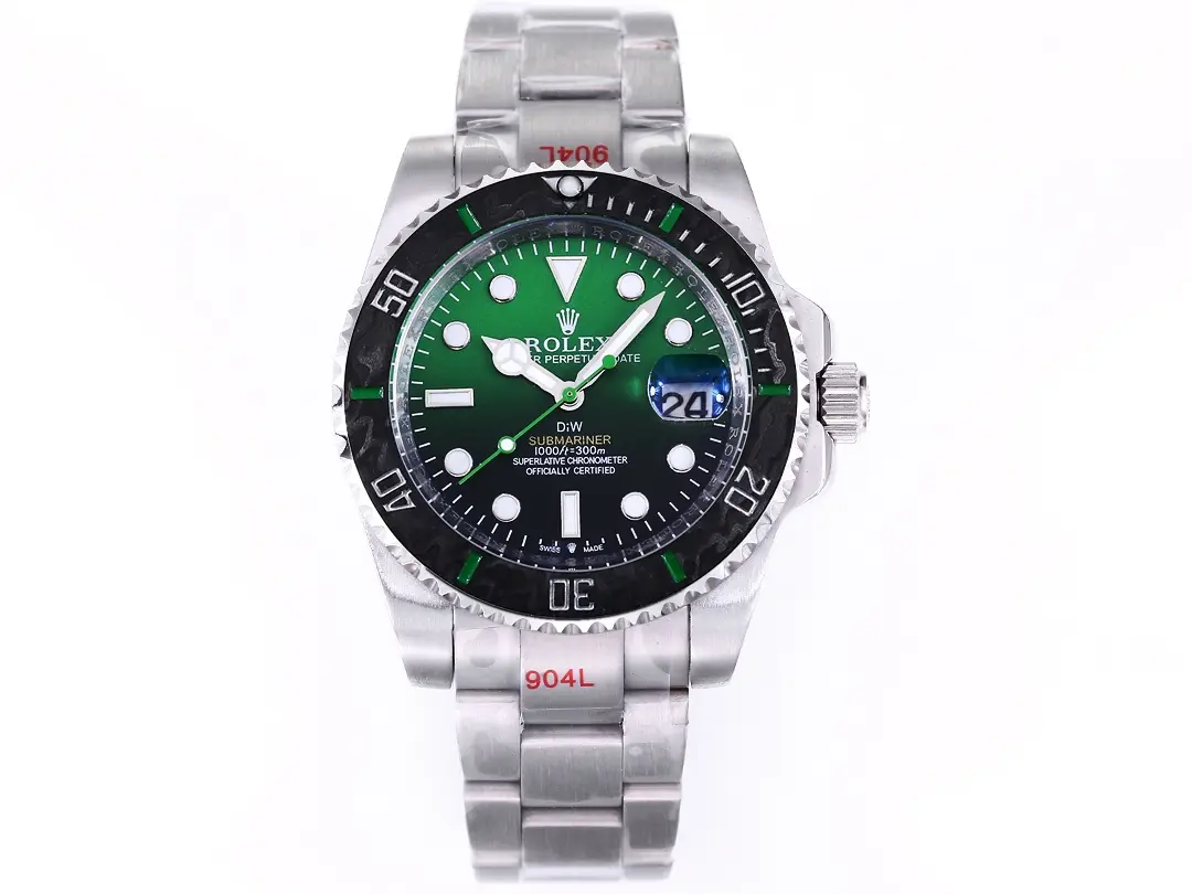 Rolex Submariner PARAKEET – Custom Green Gradient Dial, Stainless Steel Luxury Watch by VSF Watches Trendsetting 316