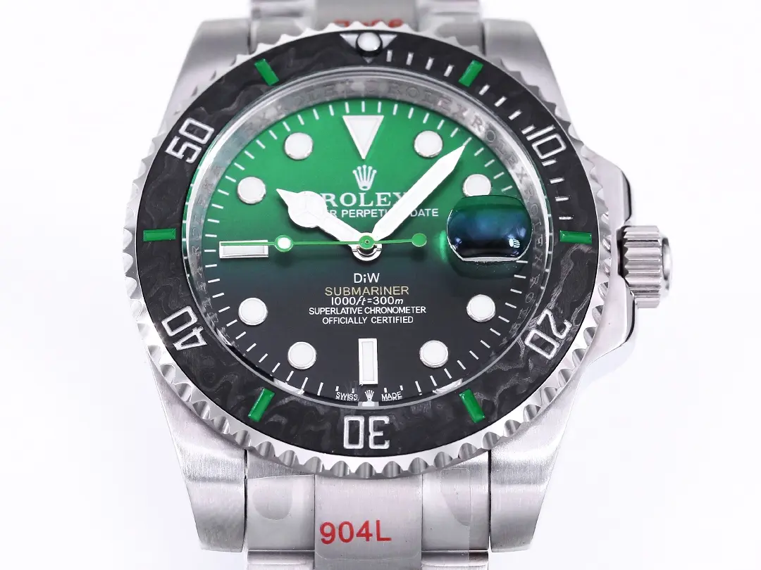 Rolex Submariner PARAKEET – Custom Green Gradient Dial, Stainless Steel Luxury Watch by VSF Watches Trendsetting 316