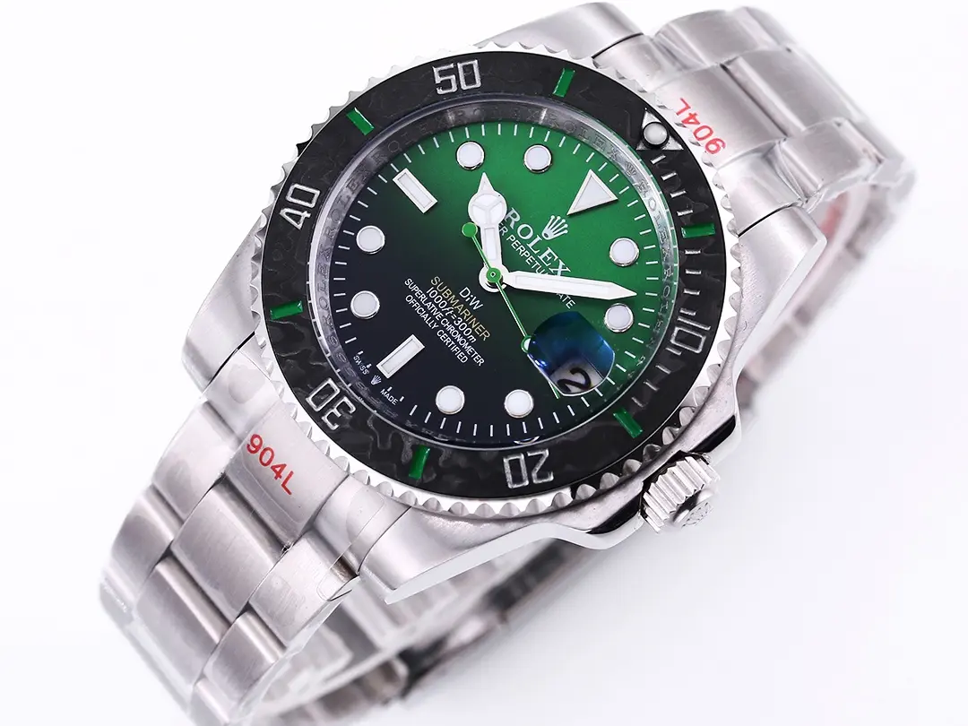 Rolex Submariner PARAKEET – Custom Green Gradient Dial, Stainless Steel Luxury Watch by VSF Watches Trendsetting 316