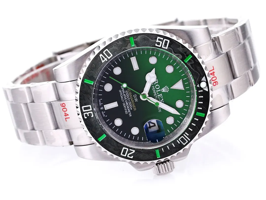 Rolex Submariner PARAKEET – Custom Green Gradient Dial, Stainless Steel Luxury Watch by VSF Watches Trendsetting 316