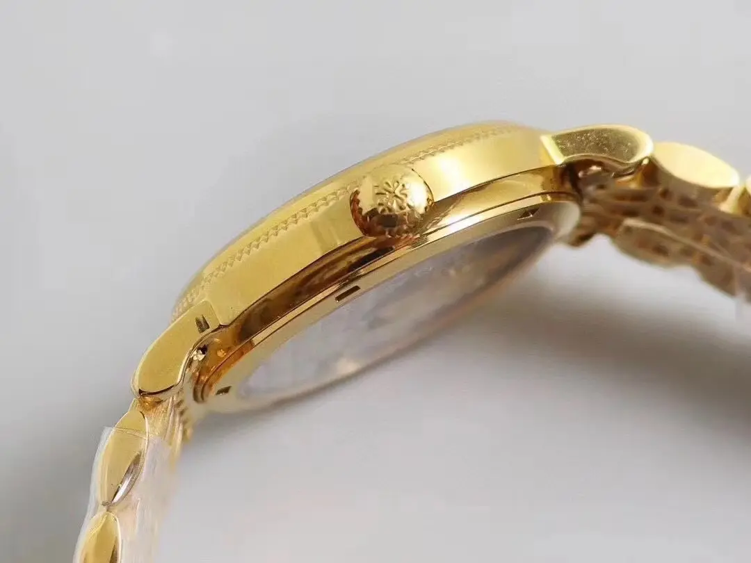 Bright PF Factory Patek Philippe Calatrava 5120G Gold Super Clone Replica Watch 3449