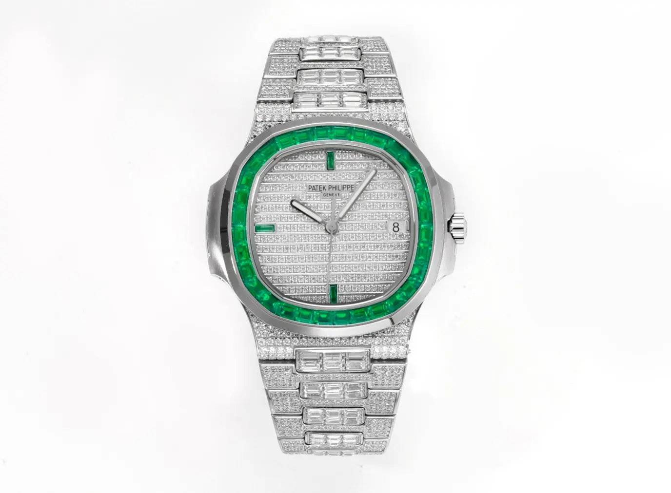 PF Factory Patek Philippe Nautilus 5719 Platinum Super Clone Replica Watch SmoothTexture 3146