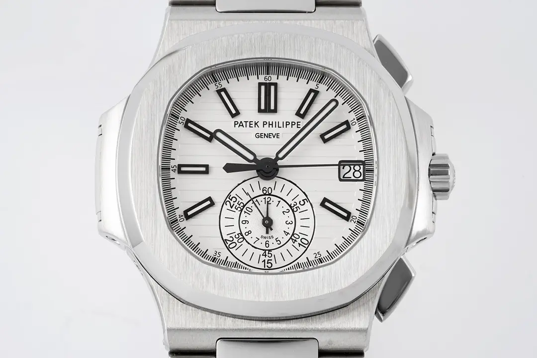 PPF Factory Patek Philippe 5980 Silver Chronograph Super Clone Replica Watch Efficient 7097