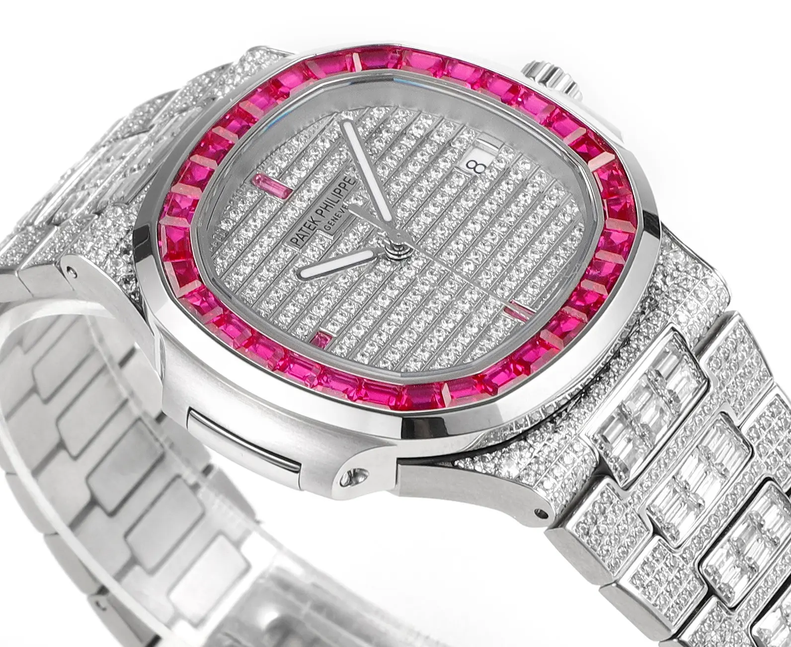 UrbanChic PPF Factory Patek Philippe Nautilus 5719 White Gold Super Clone Replica Watch 7099