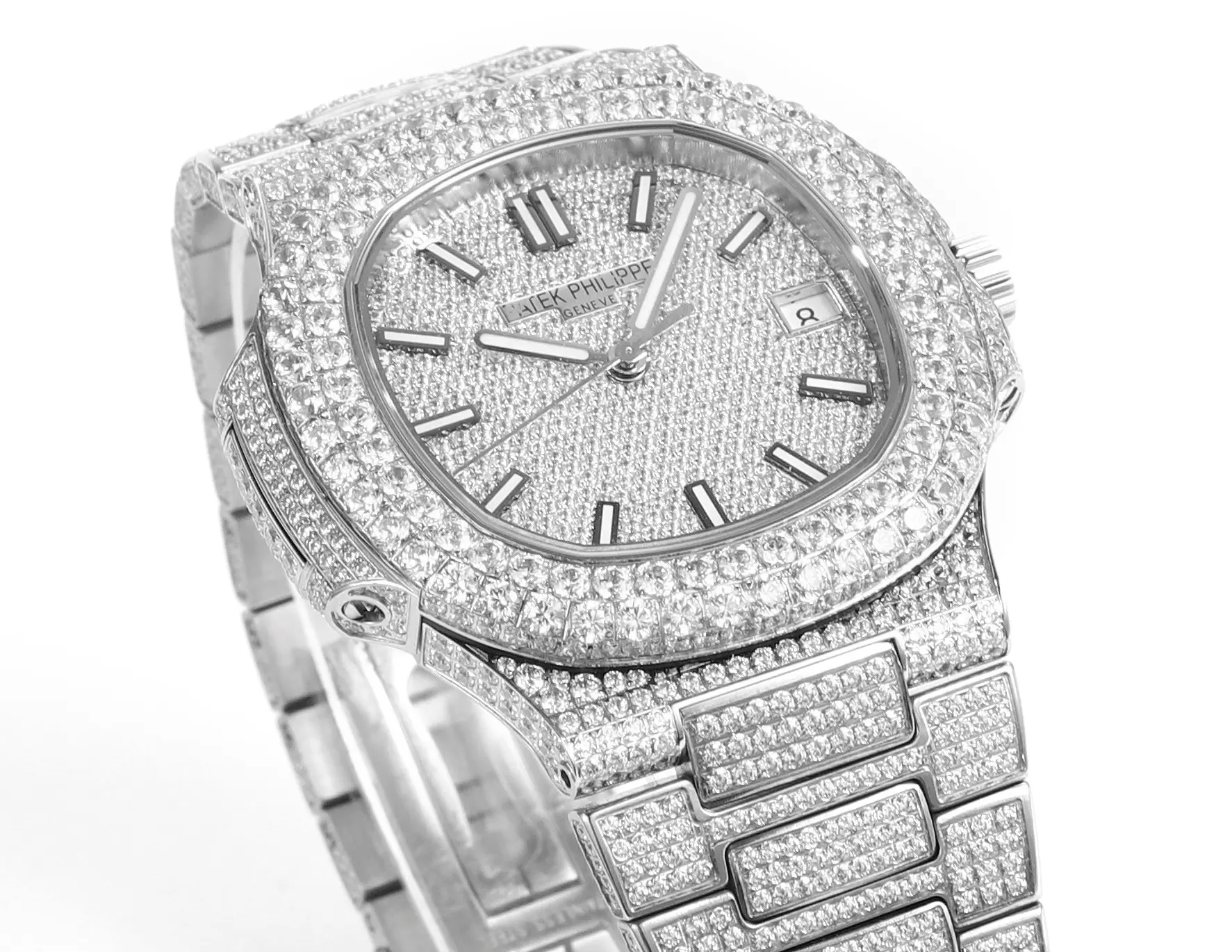 PPF Factory Patek Philippe Nautilus 5719 10G White Gold Super Clone Replica Watch Sporty 7105