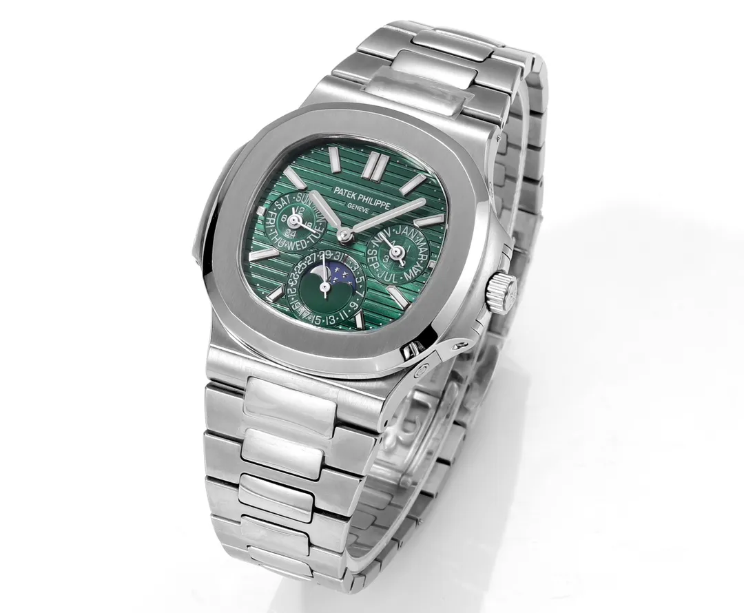 Modern PPF Factory Patek Philippe Nautilus 5740 Green Perpetual Super Clone Watch 3209