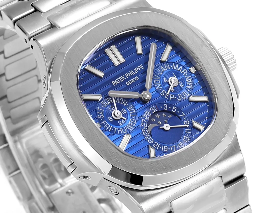 PPF Factory Patek Philippe Nautilus 5740 1G Blue Dial Super Clone Replica Watch Flexible 7077