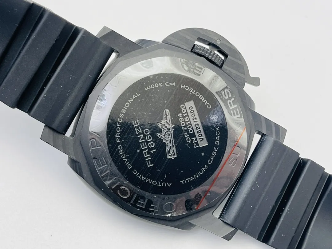 Panerai Submersible Automatic Blue Dial Black Rubber Strap Men’s Dive Watch BestValue 806