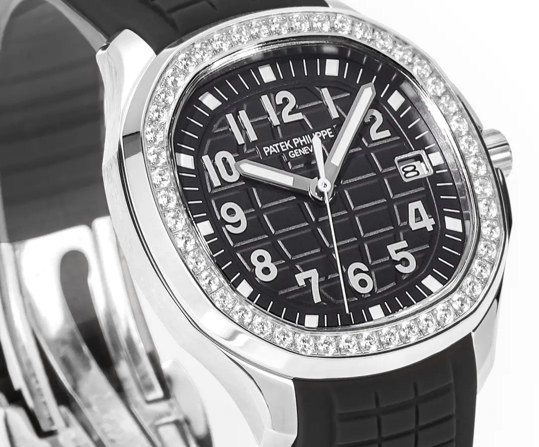Colorful Patek Philippe Aquanaut Luce 5268 Black Rubber Super Clone Replica Watch 2863