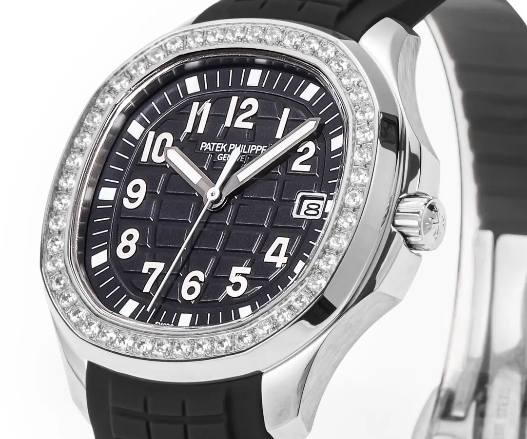 Colorful Patek Philippe Aquanaut Luce 5268 Black Rubber Super Clone Replica Watch 2863