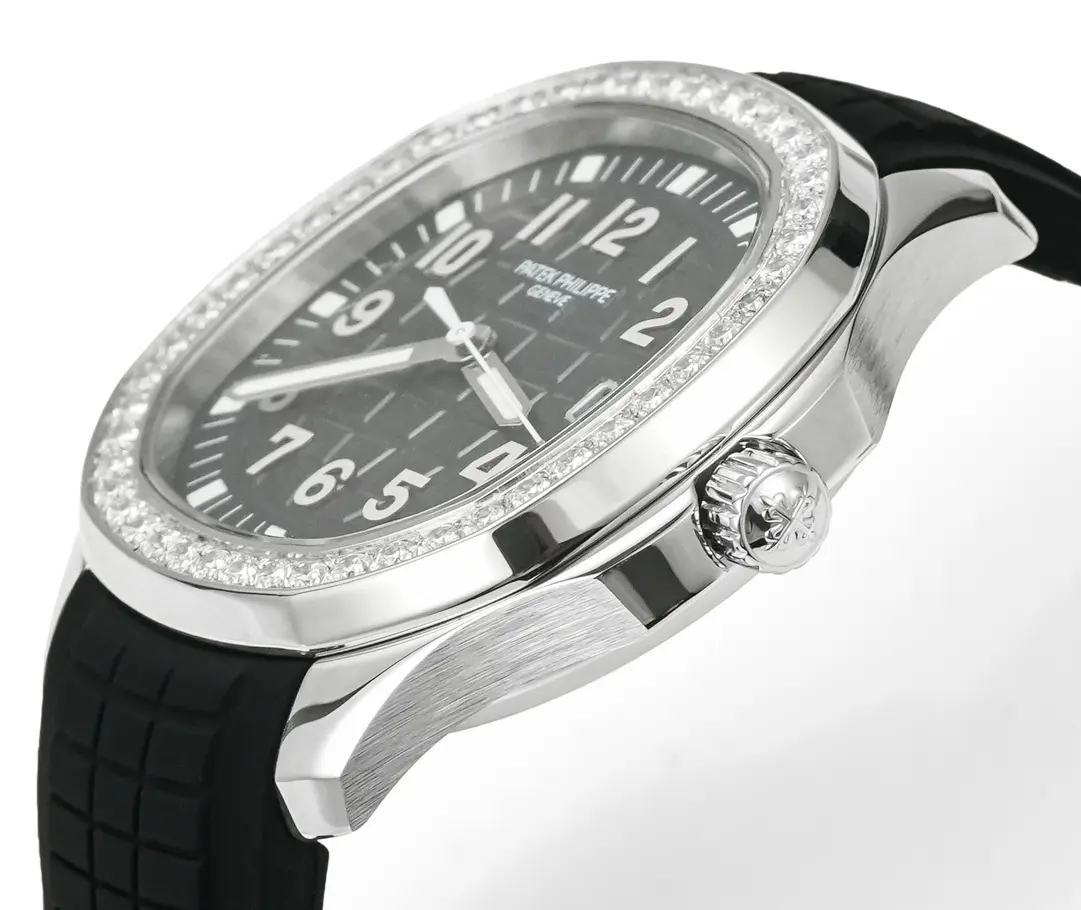 Colorful Patek Philippe Aquanaut Luce 5268 Black Rubber Super Clone Replica Watch 2863