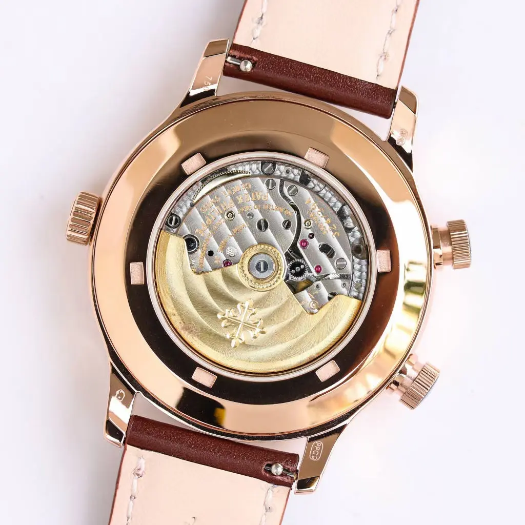 Classic Patek Philippe Calatrava 5524 Rose Gold Brown Super Clone Replica Watch 3504