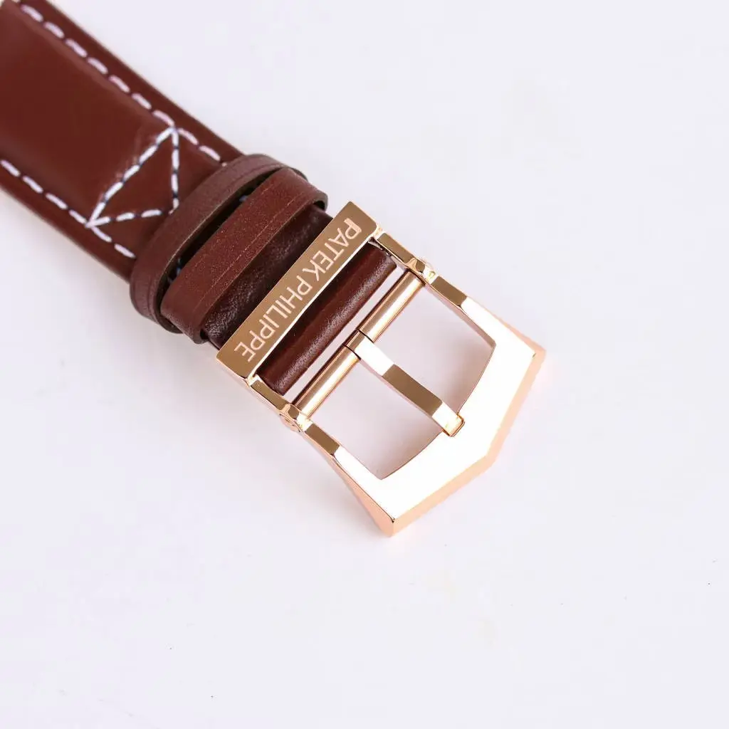 Classic Patek Philippe Calatrava 5524 Rose Gold Brown Super Clone Replica Watch 3504