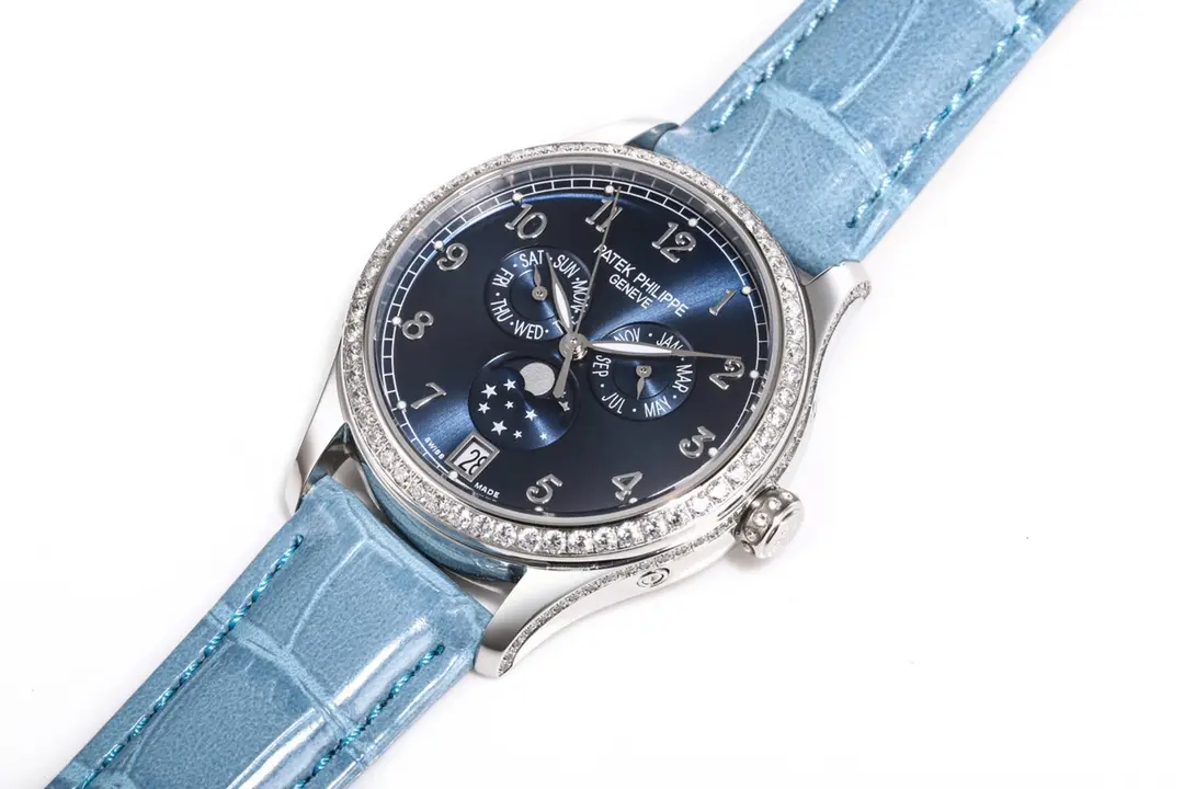 Trendsetting Patek Philippe Complications 4947R Blue Leather Super Clone Replica Watch 3594