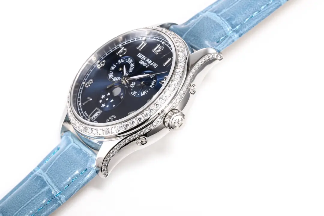 Trendsetting Patek Philippe Complications 4947R Blue Leather Super Clone Replica Watch 3594