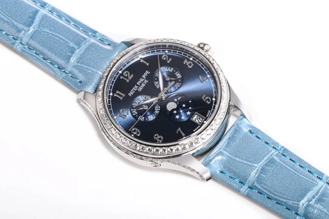 Trendsetting Patek Philippe Complications 4947R Blue Leather Super Clone Replica Watch 3594