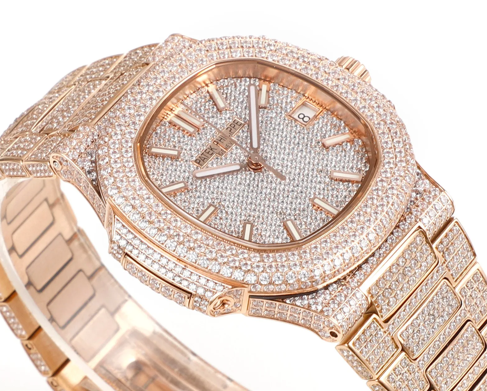 MultiPurpose Patek Philippe Nautilus 5719 White Gold Super Clone Replica Watch 3387