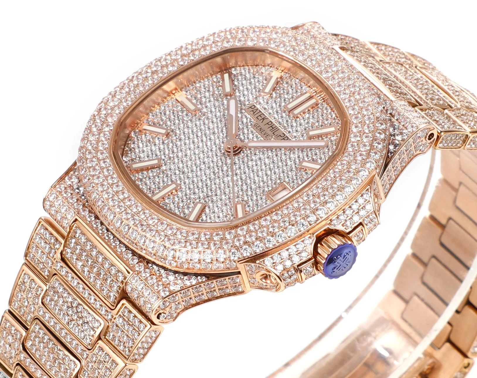 MultiPurpose Patek Philippe Nautilus 5719 White Gold Super Clone Replica Watch 3387