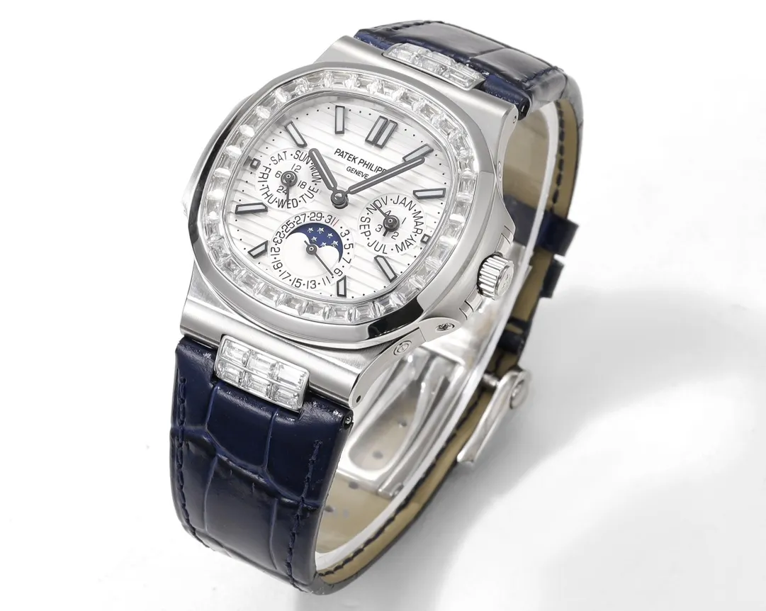 Timeless Patek Philippe Nautilus 5740 White Blue Super Clone Replica Watch 3402