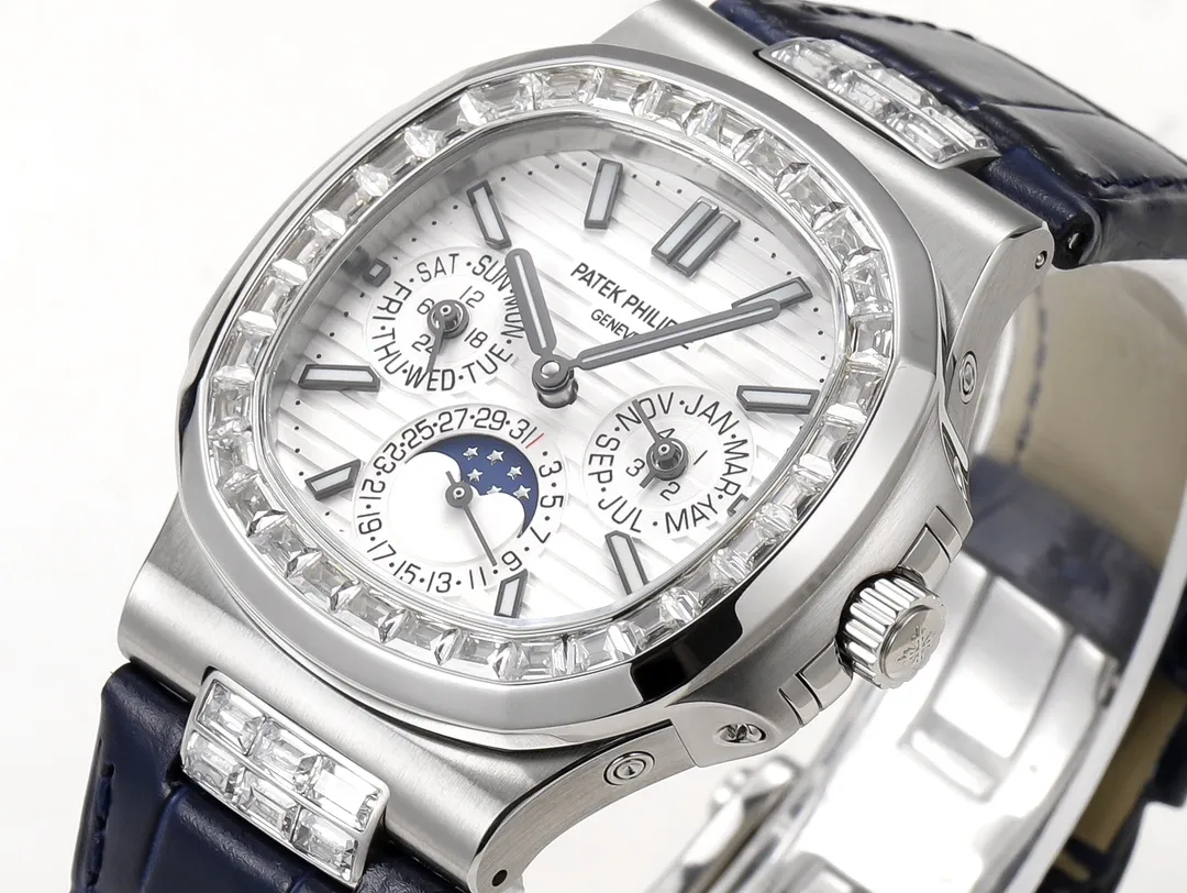 Timeless Patek Philippe Nautilus 5740 White Blue Super Clone Replica Watch 3402