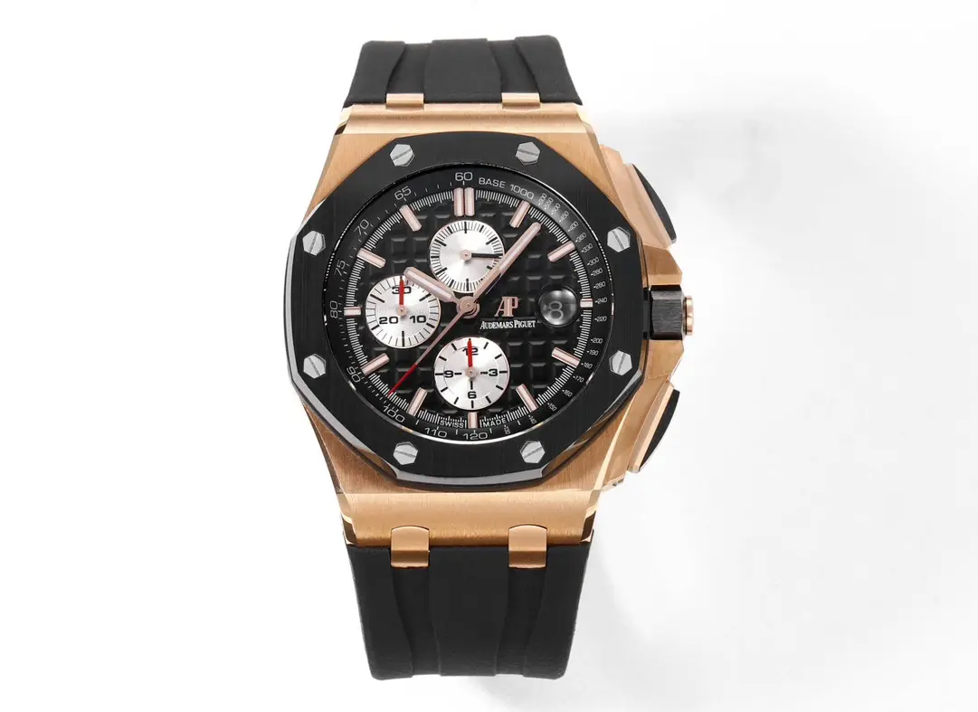 OM Factory Audemars Piguet Royal Oak Offshore Chronograph Rose Gold Black –  Super Clone Watch Timeless 6886