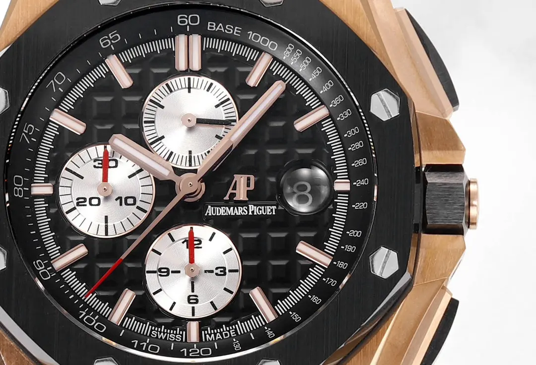 Compact 8F Factory Audemars Piguet Royal Oak Offshore Chronograph Rose Gold Black –  Super Clone Watch 5275