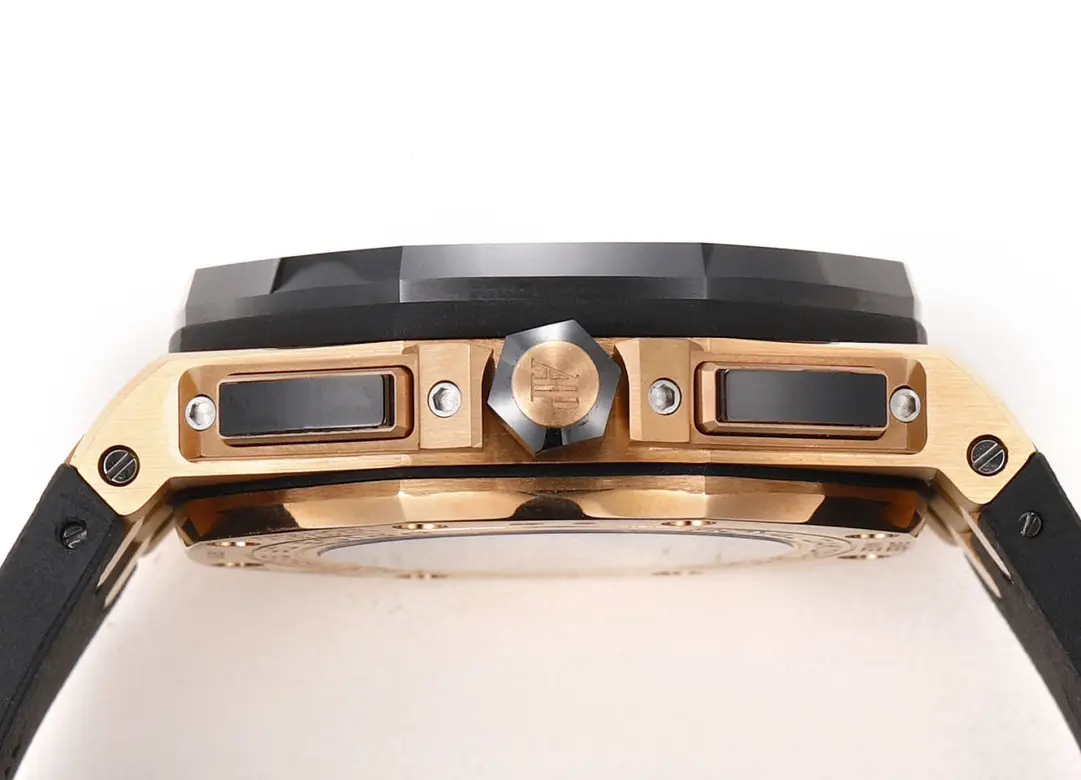 Compact 8F Factory Audemars Piguet Royal Oak Offshore Chronograph Rose Gold Black –  Super Clone Watch 5275