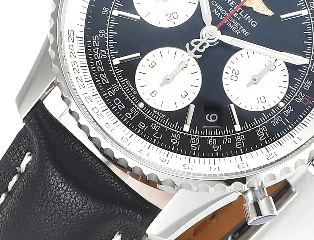 Reliable KOR Factory Breitling Navitimer 1 B01 Chronograph Black Leather – Super Clone Watch 2426