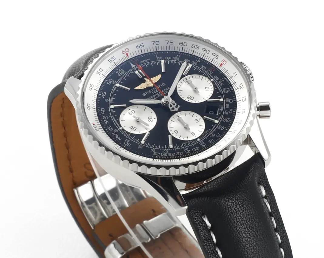 Reliable KOR Factory Breitling Navitimer 1 B01 Chronograph Black Leather – Super Clone Watch 2426