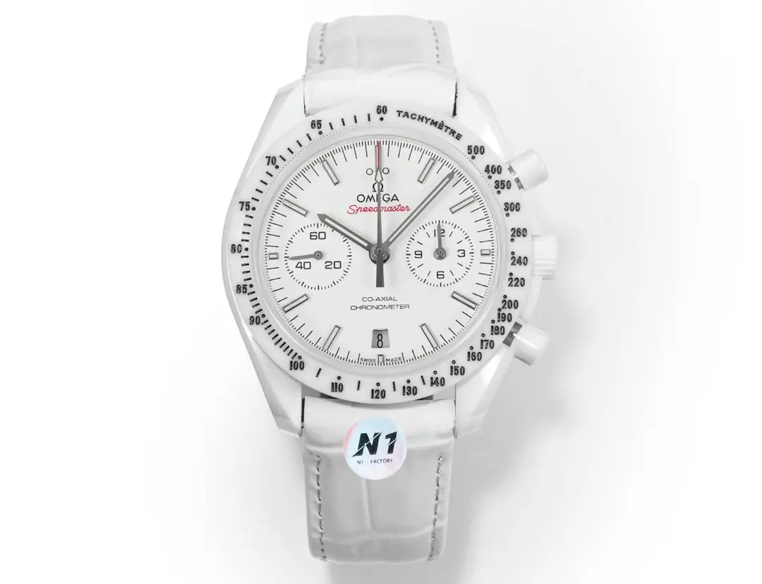 OR Factory Omega Speedmaster Dark Side of the Moon White Ceramic VSF Luxury Watch Bold 6971
