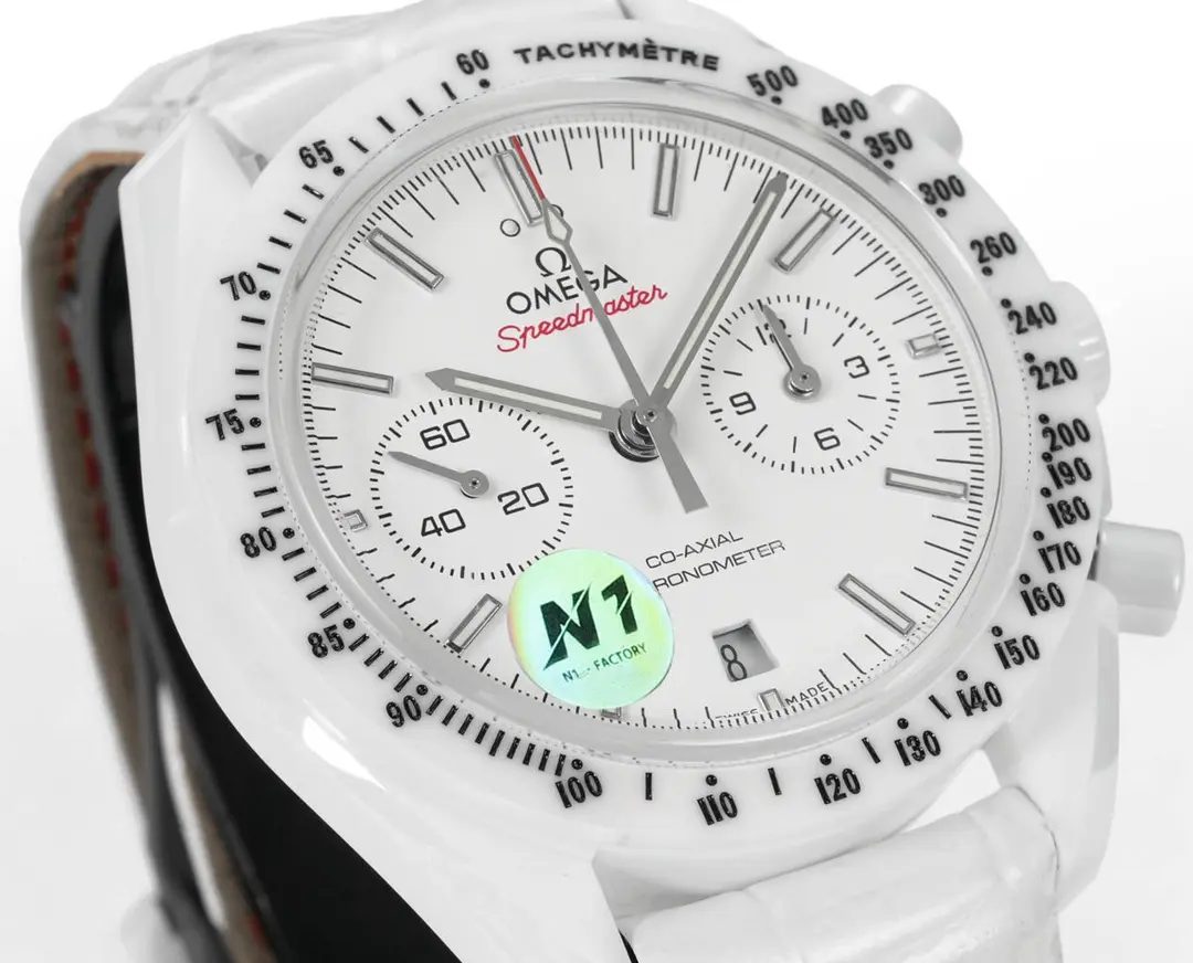 OR Factory Omega Speedmaster Dark Side of the Moon White Ceramic VSF Luxury Watch Bold 6971