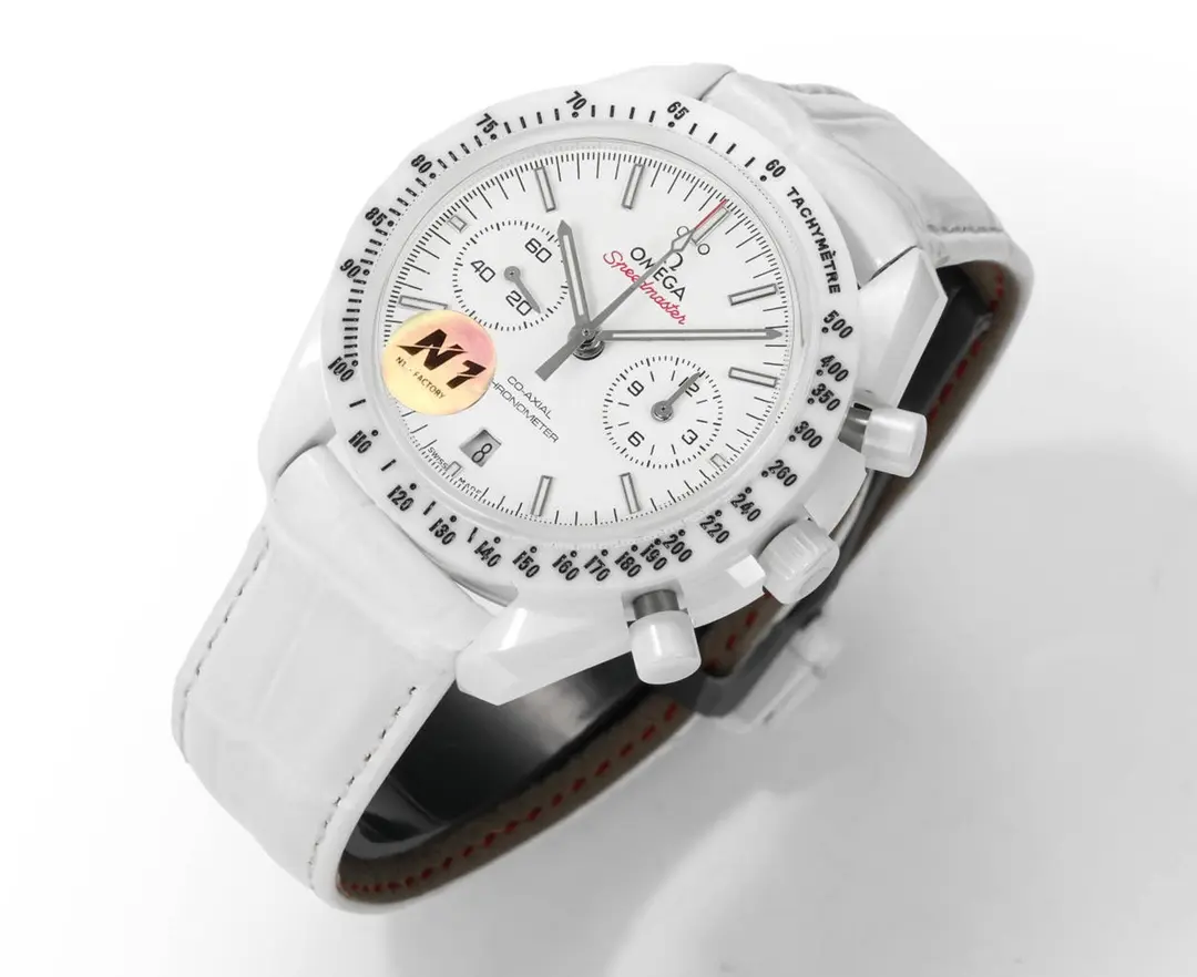 OR Factory Omega Speedmaster Dark Side of the Moon White Ceramic VSF Luxury Watch Bold 6971