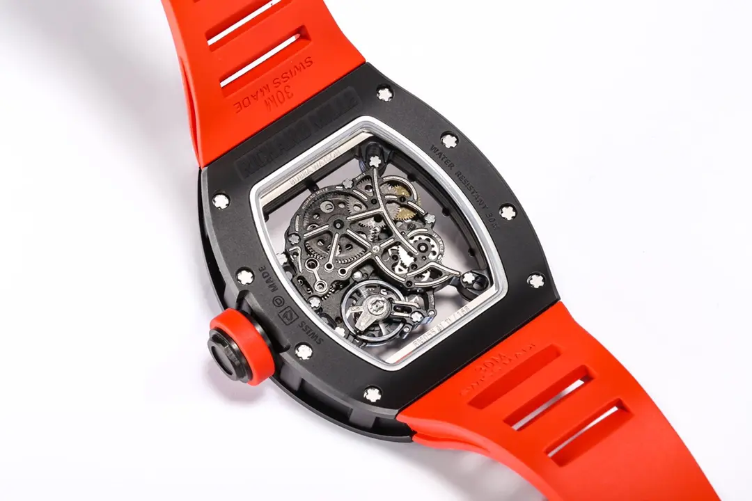 Efficient BBR Factory Richard Mille RM055 White Ceramic Red Strap –  Super Clone Watch 5010