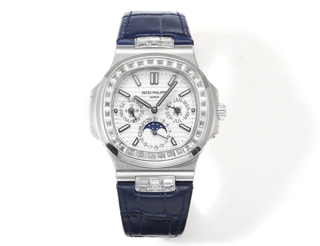 R8 Factory Patek Philippe Nautilus 5740 White Blue Super Clone Replica Watch OdorResistant 3239