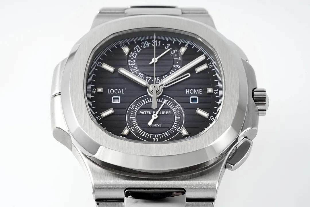 TopPick R8 Factory SPP Nautilus 5990 1A Dual Time Steel Super Clone Watch 7200