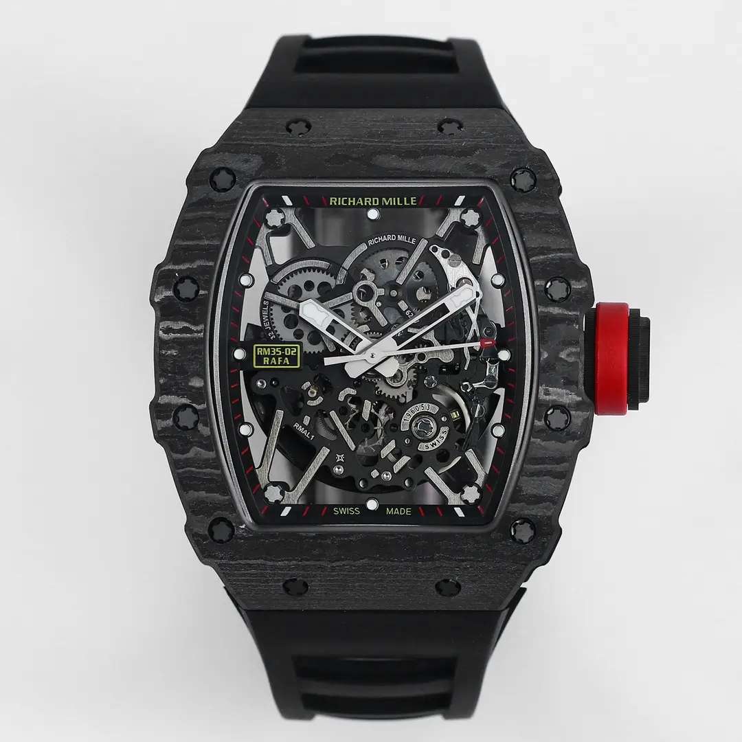 RM Factory Richard Mille RM 35-02 Rafael Nadal Black Super Clone Luxury Watch Lightweight 7409