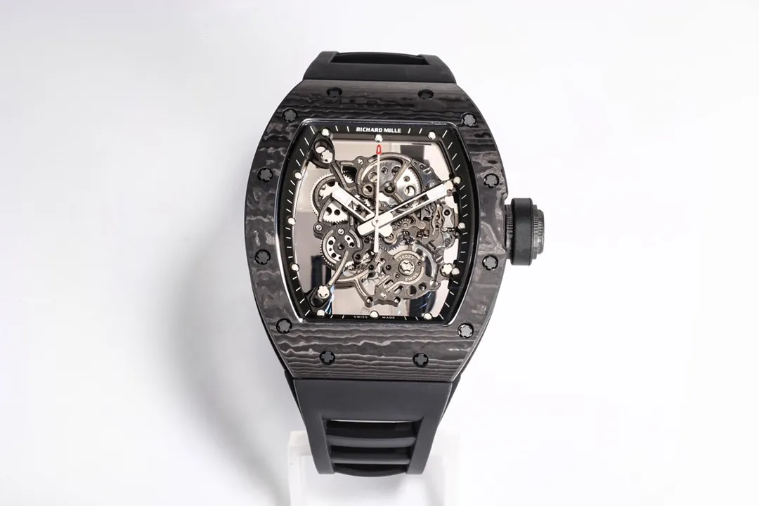 SmoothTexture RM Factory Richard Mille RM055 NTPT Carbon Black Super Clone Luxury Watch 7396
