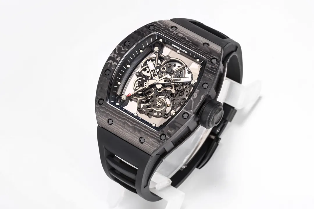 SmoothTexture RM Factory Richard Mille RM055 NTPT Carbon Black Super Clone Luxury Watch 7396