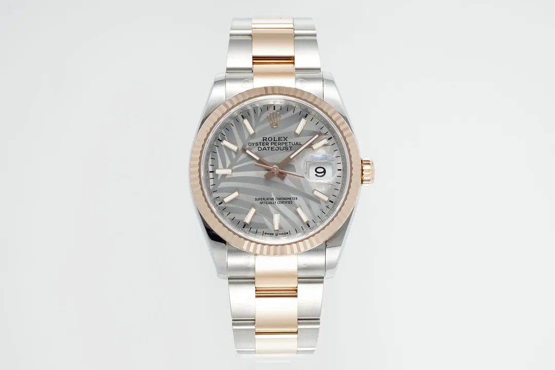 Durable VS Factory Rolex Datejust 36mm Two-Tone Stainless Steel and Rose Gold Oyster Bracelet Watch 4436