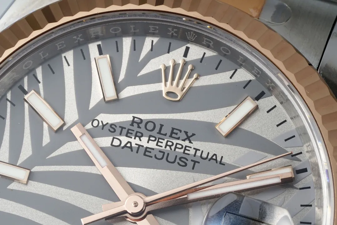 Durable VS Factory Rolex Datejust 36mm Two-Tone Stainless Steel and Rose Gold Oyster Bracelet Watch 4436