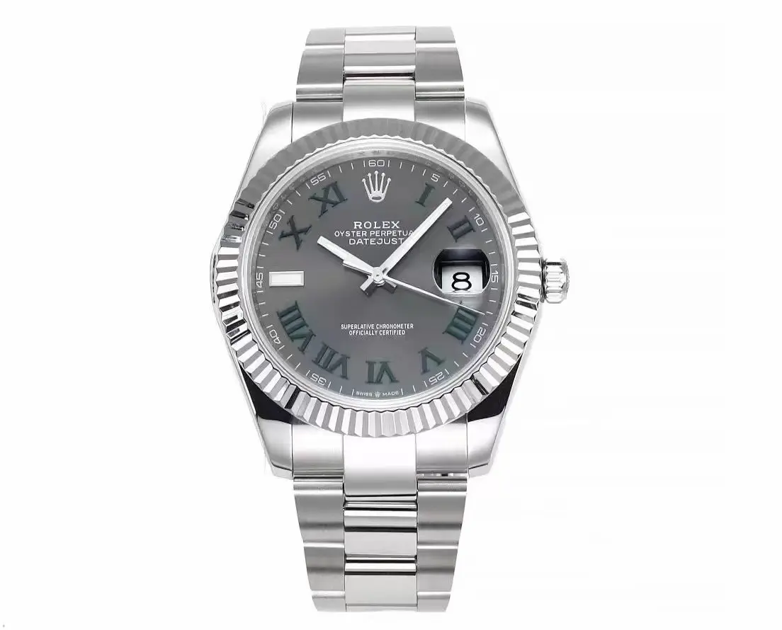 Supportive Rolex Datejust 41mm – Silver Stainless Steel with Grey Dial 135