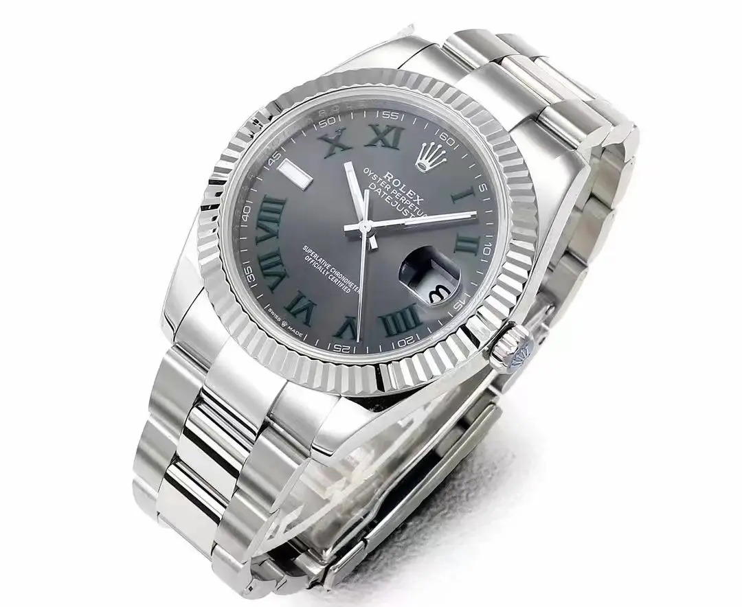Supportive Rolex Datejust 41mm – Silver Stainless Steel with Grey Dial 135