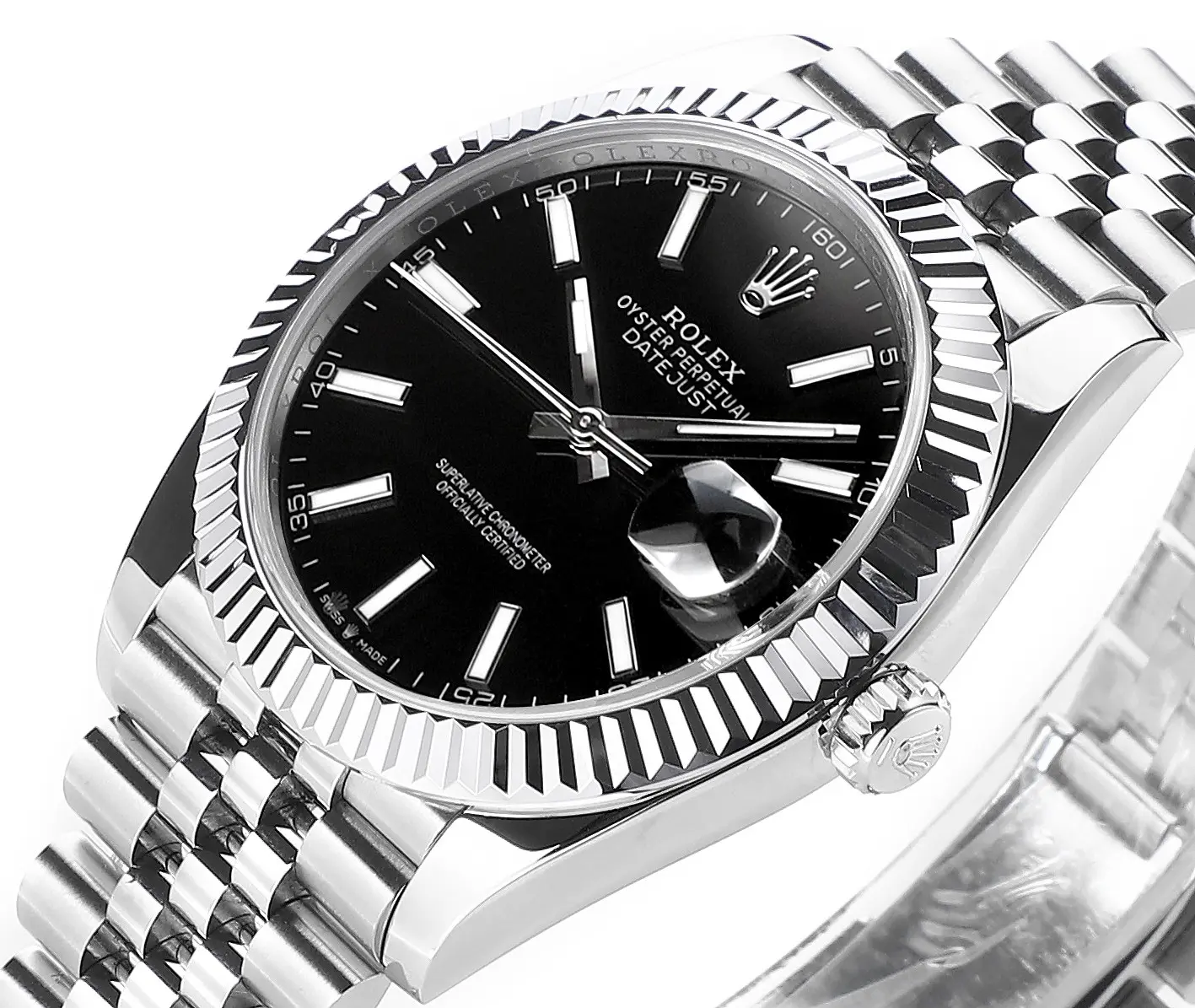 WrinkleFree Rolex Datejust 41mm Black Dial Stainless Steel – Super Clone VSF Watch 108