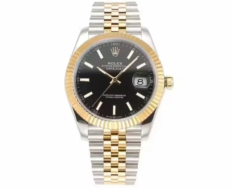 Rolex Datejust 41mm Black Dial Two-Tone Jubilee Bracelet – Super Clone Edition WellDesigned 118