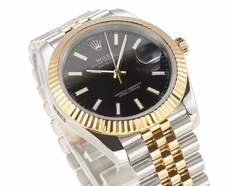 Rolex Datejust 41mm Black Dial Two-Tone Jubilee Bracelet – Super Clone Edition WellDesigned 118