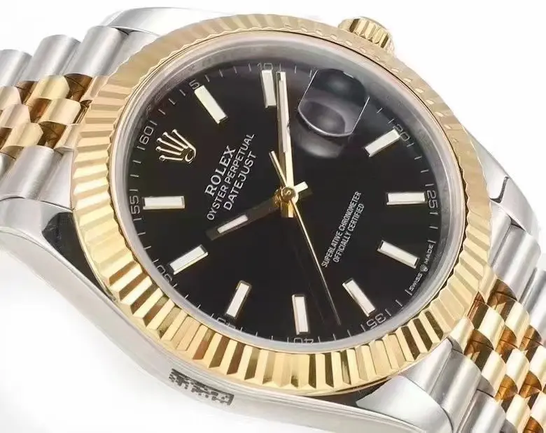 Rolex Datejust 41mm Black Dial Two-Tone Jubilee Bracelet – Super Clone Edition WellDesigned 118