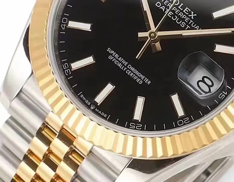Rolex Datejust 41mm Black Dial Two-Tone Jubilee Bracelet – Super Clone Edition WellDesigned 118