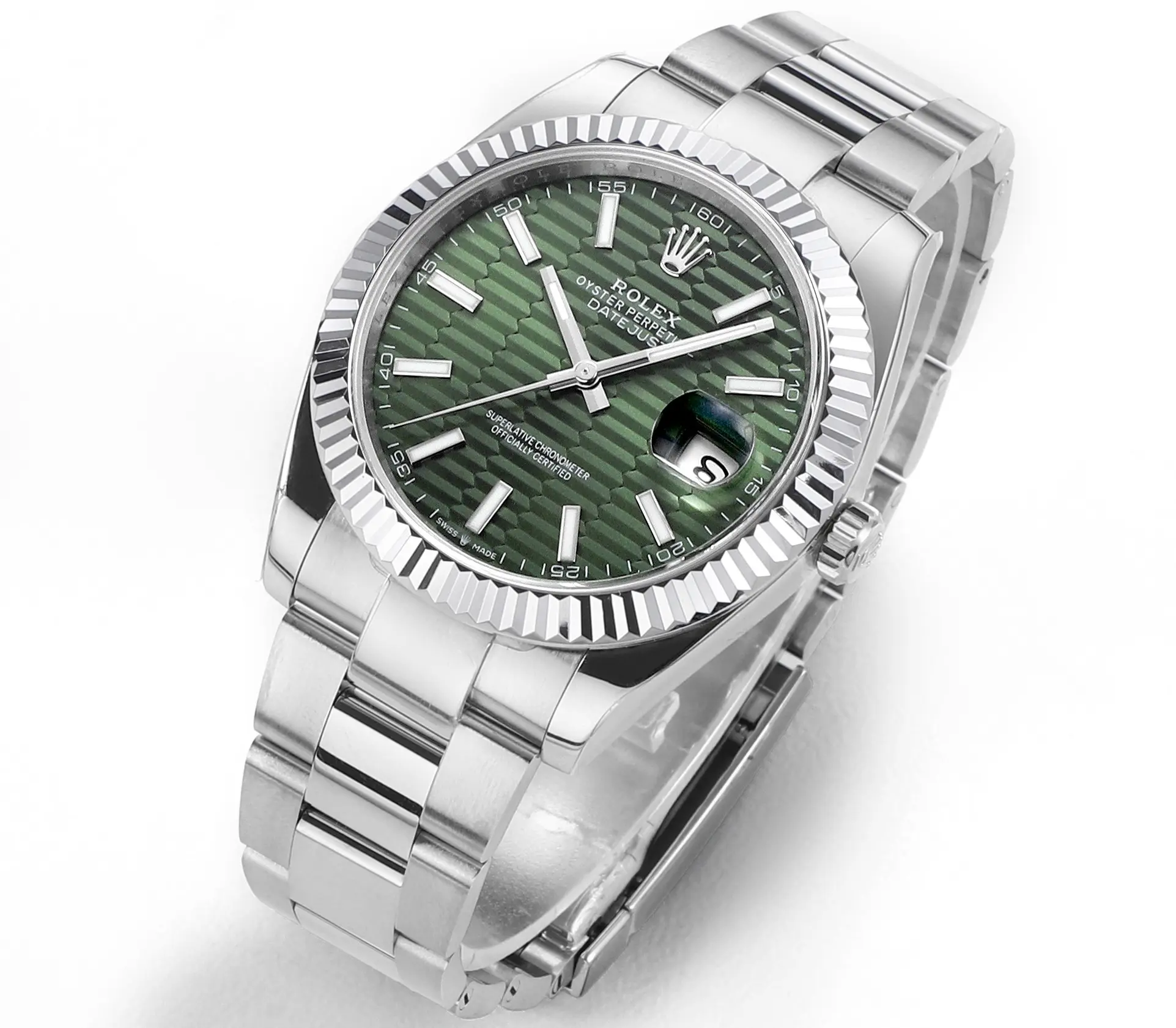 Rolex Datejust 41mm Green Fluted Bezel – Super Clone VSF Watches Edition GoAnywhere 155
