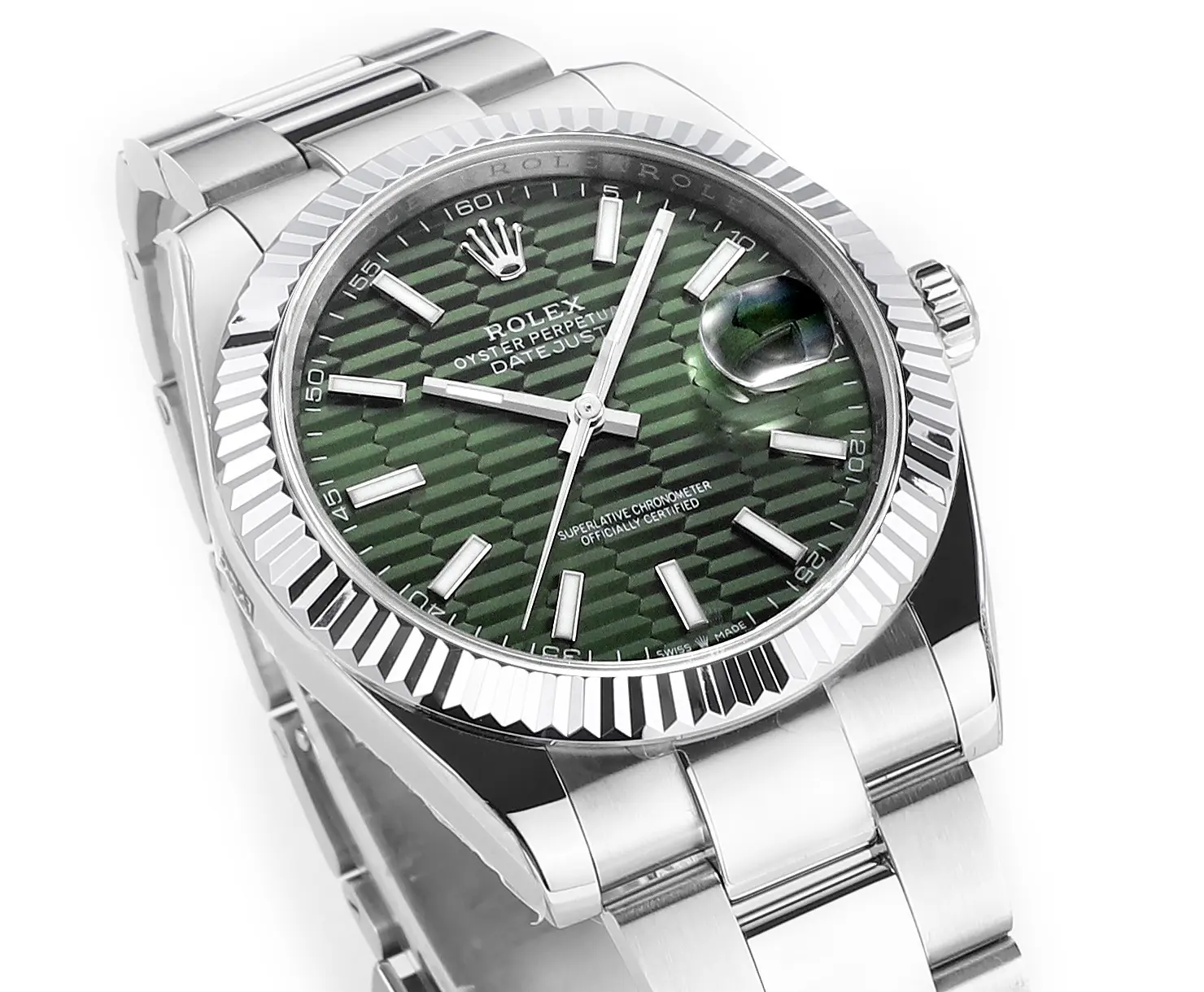 Rolex Datejust 41mm Green Fluted Bezel – Super Clone VSF Watches Edition GoAnywhere 155